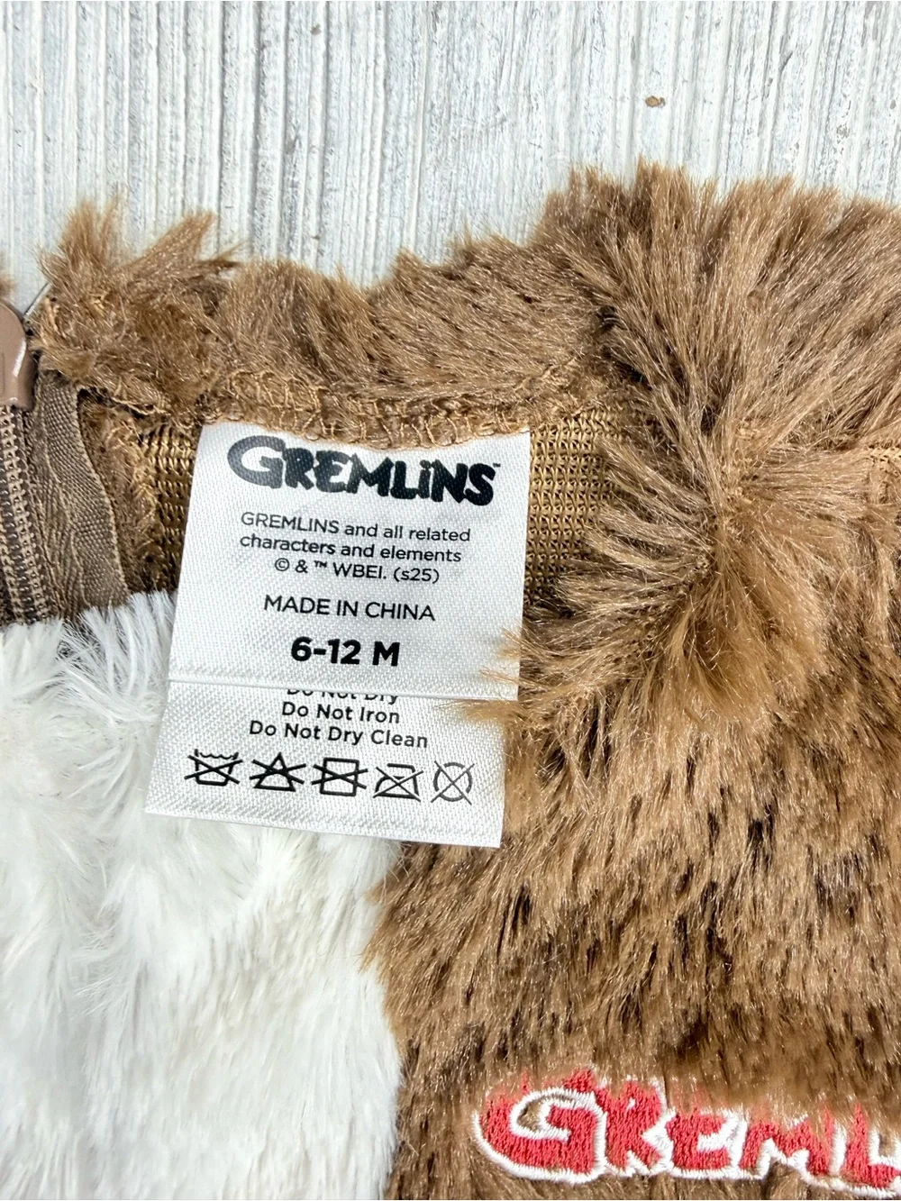 Gremlins Halloween costume Gizmo Infant 2 Pieces 6-12 m dress up cosplay
